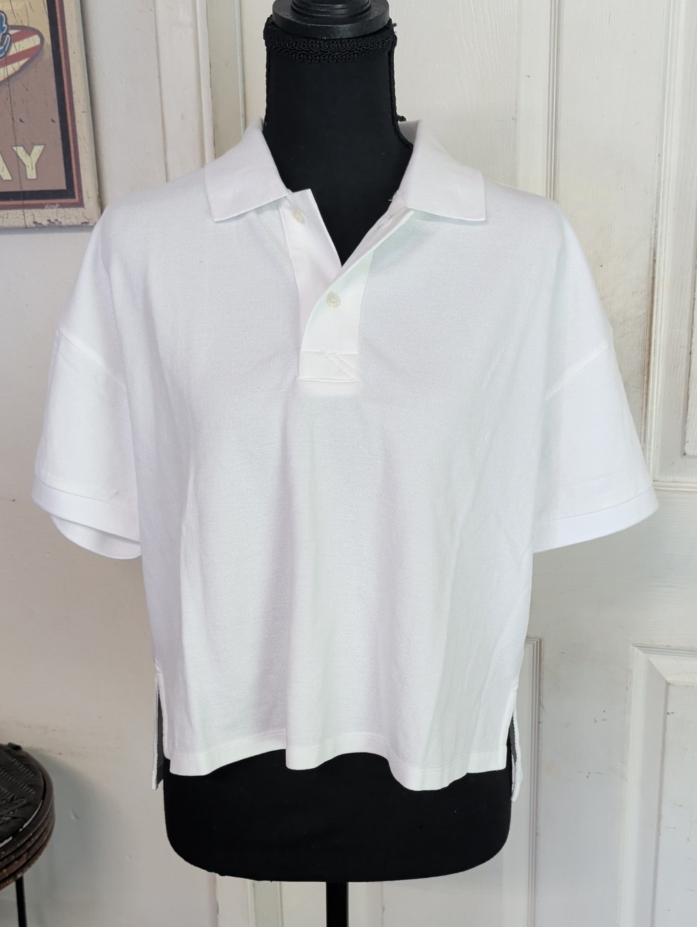 Tuckernuck White Short-Sleeve Button-Down Polo Shirt